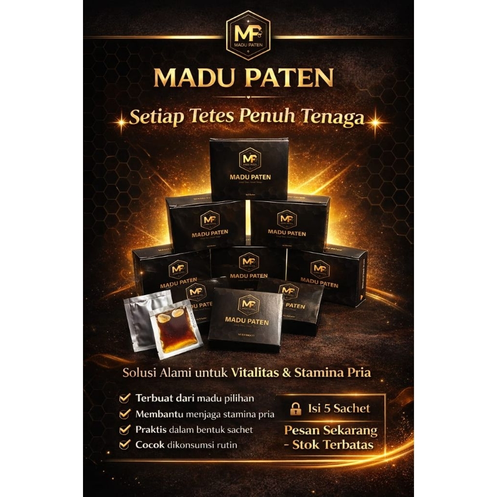 Madu Paten || Madu Kuat | Vitalitas Pria 5 Sachet