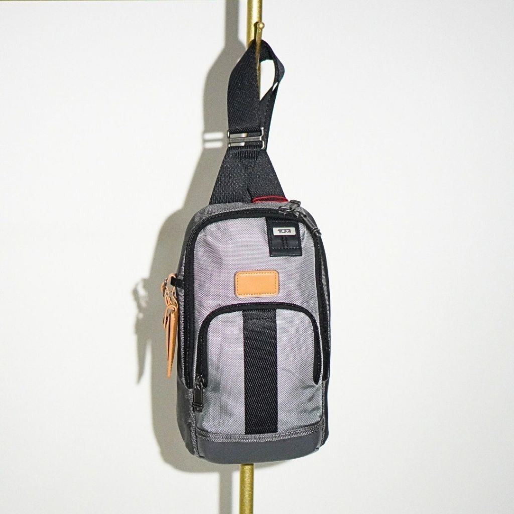 TUMI Fife Slim Sling Bag Grey