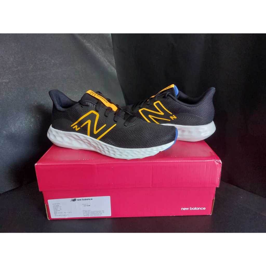 Sepatu Lari Pria, NB 411 V3 - Black, Original BNIB Resmi PT MAP