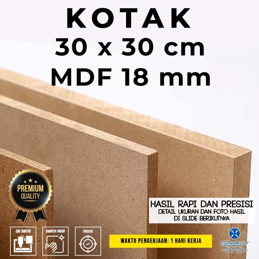Kotak 30 x 30 cm - MDF 18 mm - Papan Kayu / MDF