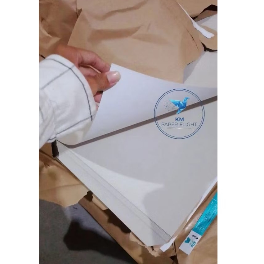 Duplex kertas karton tebal 3 LEMBAR. karton duplex tebal 350/400gsm gress