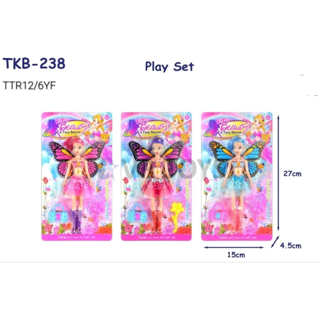 MAINAN BONEKA SAYAP / BoNeka Sayap Peri