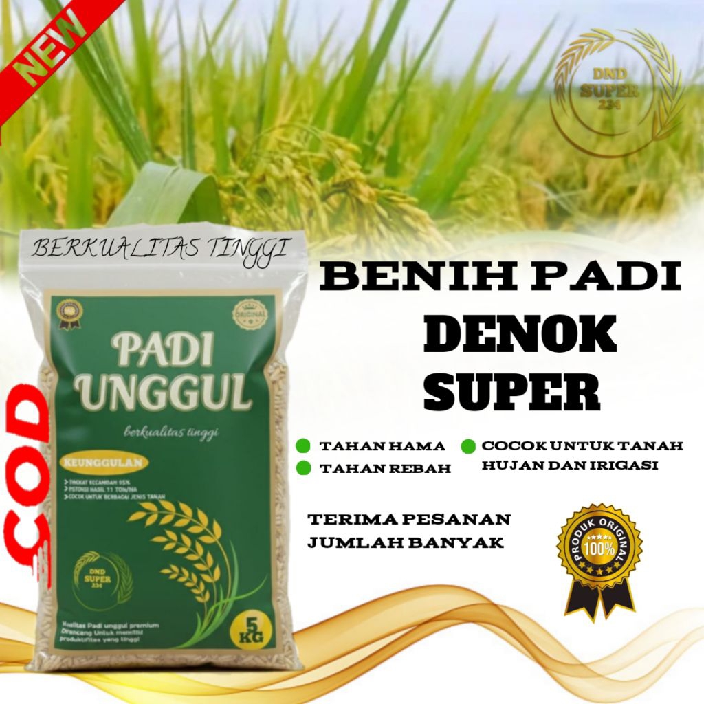 BENIH PADI DENOK SUPER BIBIT PADI DENOK SUPER 5kg