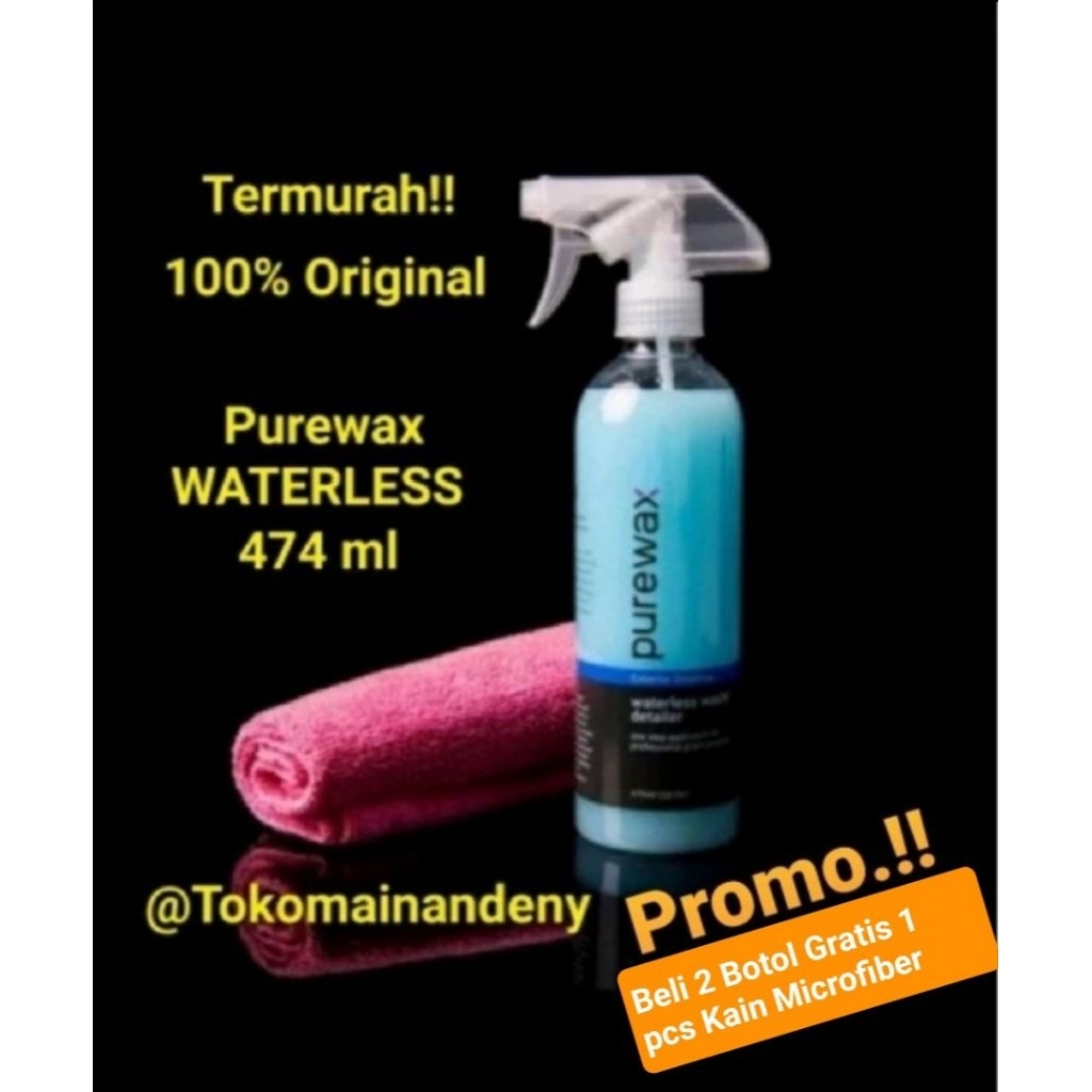 PUREWAX WATERLESS 474 ml PEMBERSIH MOBIL DAN MOTOR EKSTERIOR DAN INTERIOR