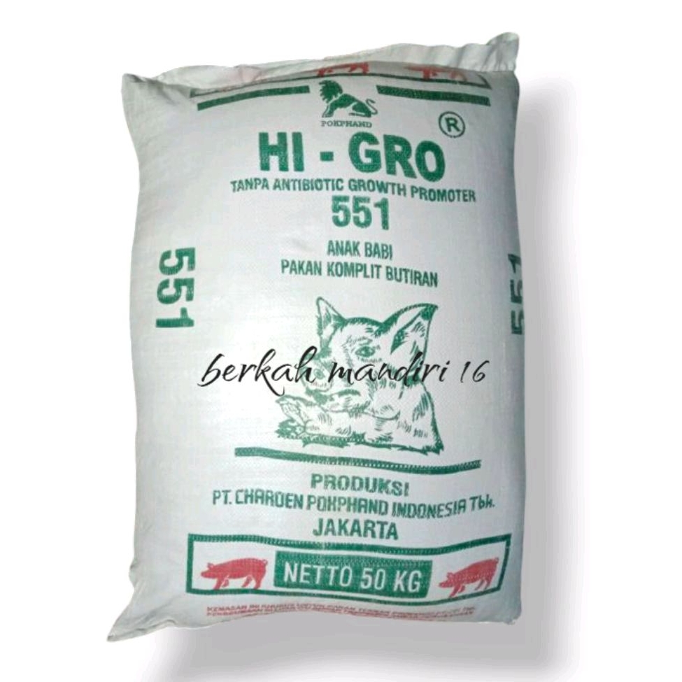 Pur Babi 551 Voer pakan ayam kemasan repack 5kg