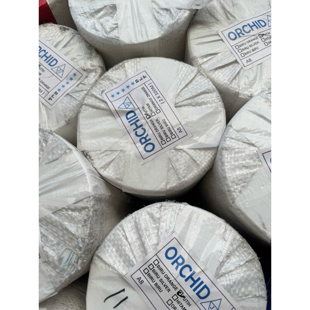 TERPAL 8 PUTIH//TERPAL ORCHID A8 PUTIH//TERPAL KANDANG AYAM BROILER/TERPAL TAMBAK DAN PROYEK