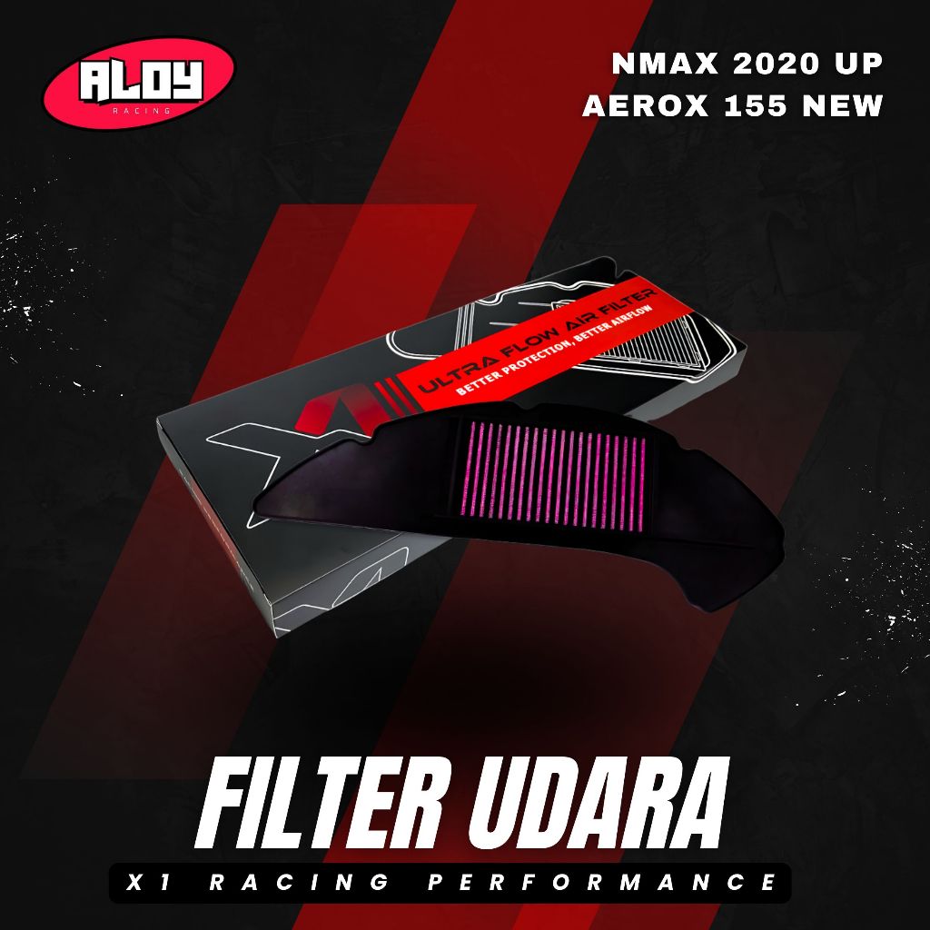 AEROX-FILTER UDARA HYBRID NMAX 2020 UP FILTER UDARA RACING - AEROX 155- X1 RACING