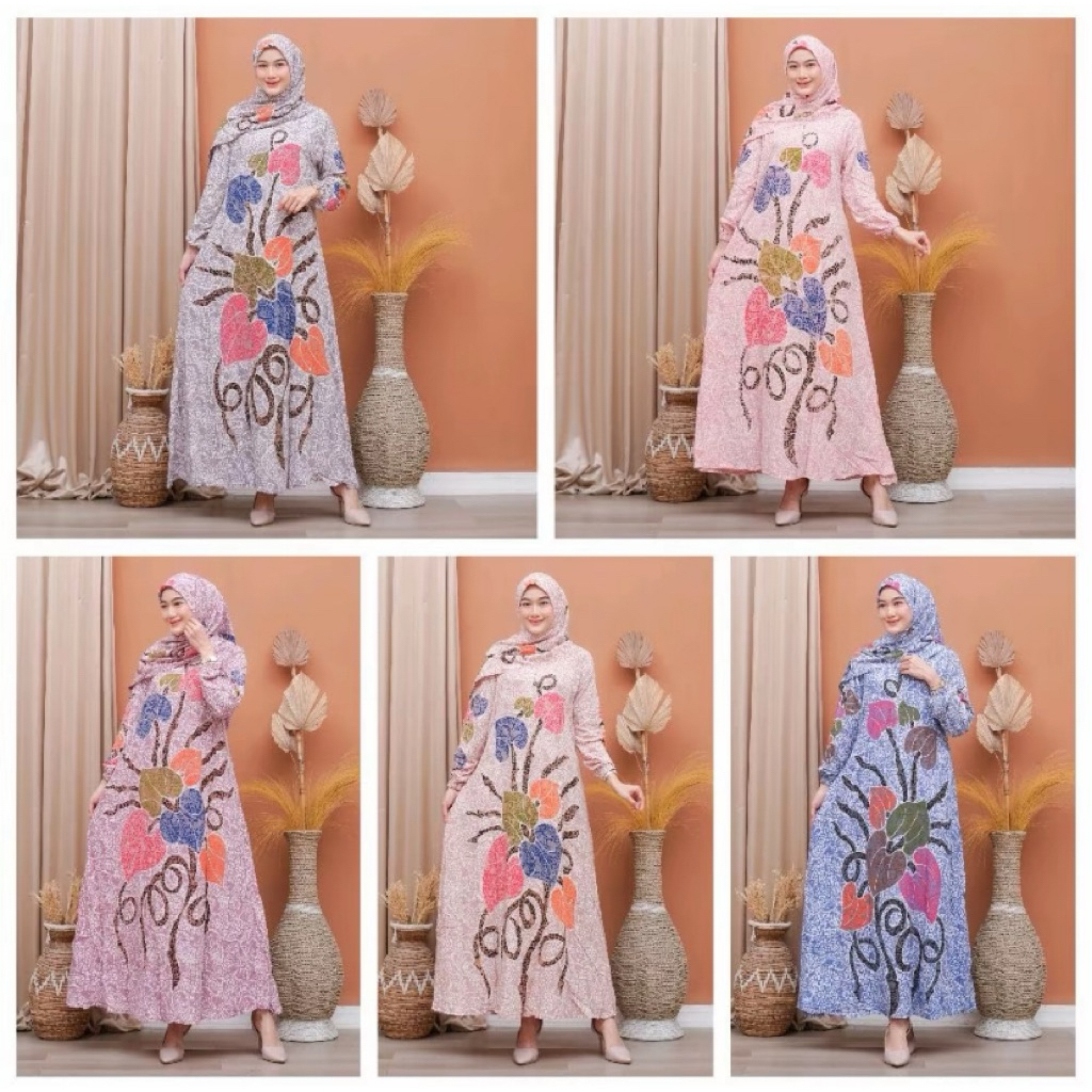 GAMIS SET HIJAB BATIK TULIS || LEBARAN 2026 || GAMIS PEKALONGAN