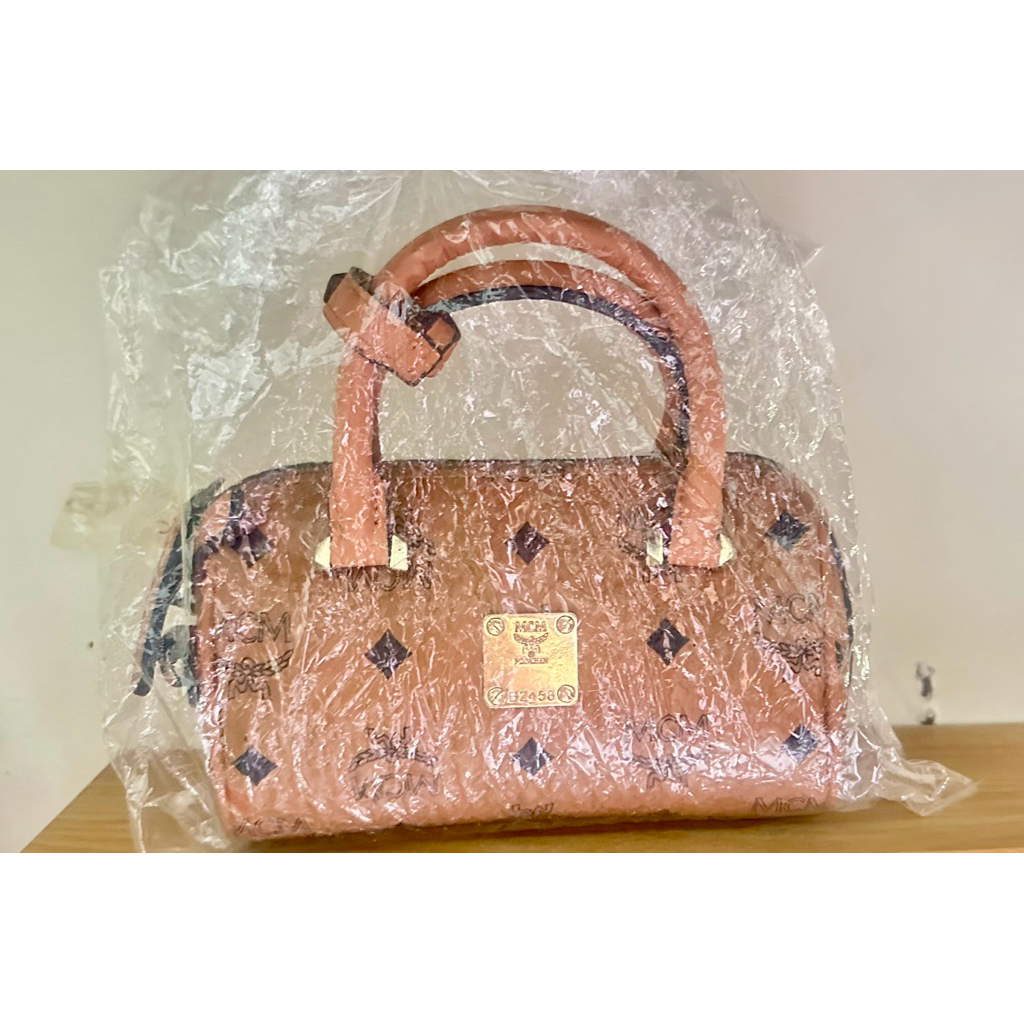 tas preloved MCM Mini Boston Visetos