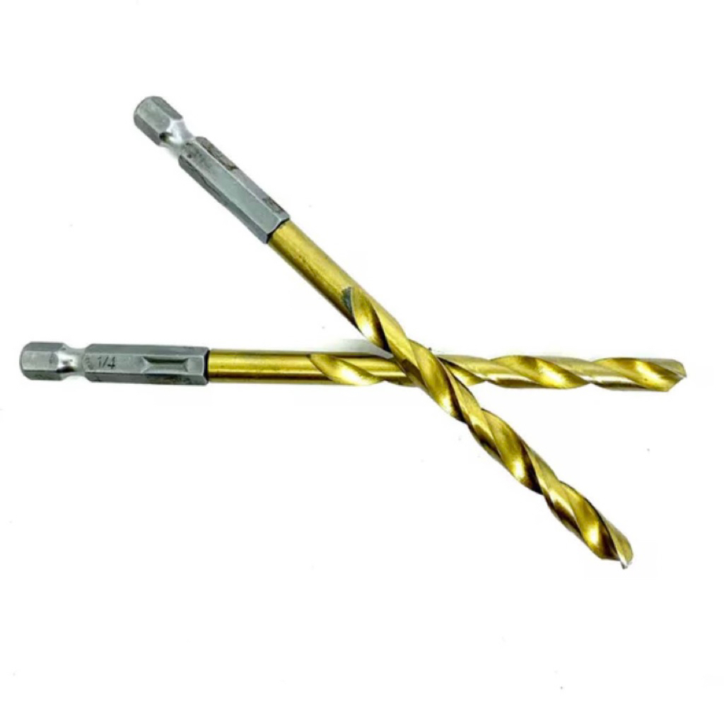 Bor Drill impact cordless hex shank 6.3 mm atau 1/4 bekas seken..Drill Bor 6.3mm