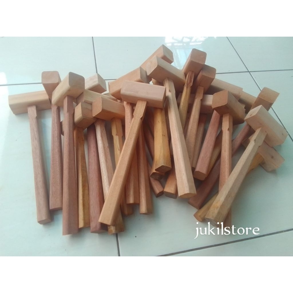 palu kayu ecoprint/palu pinata.