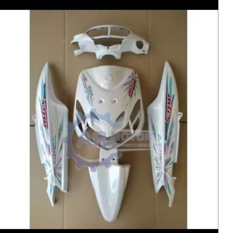 Full Body Halus Mio Smile Warna Putih Plus Stiker