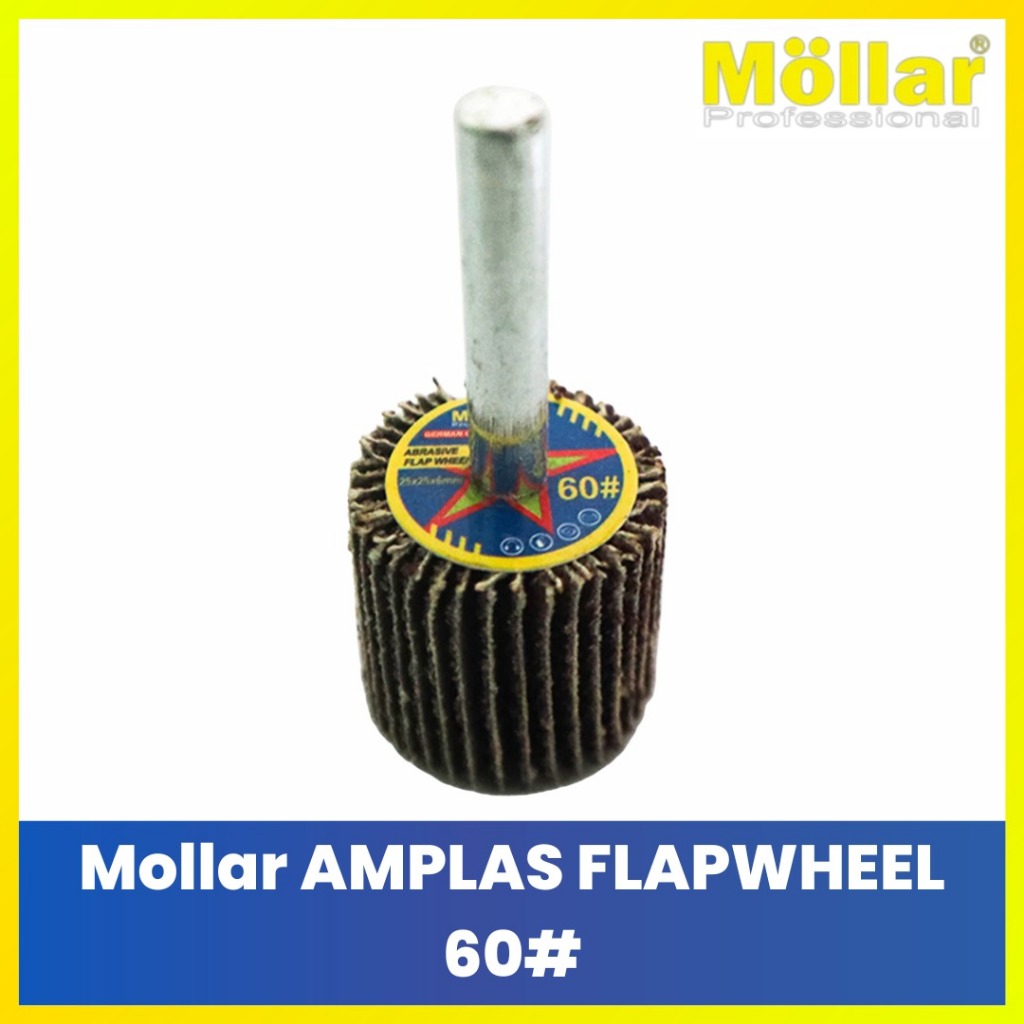 MOLLAR Mata Gerinda Amplas Susun Flap Disc Roda/ Amplas Poles Besi Variasi Kasar Halus