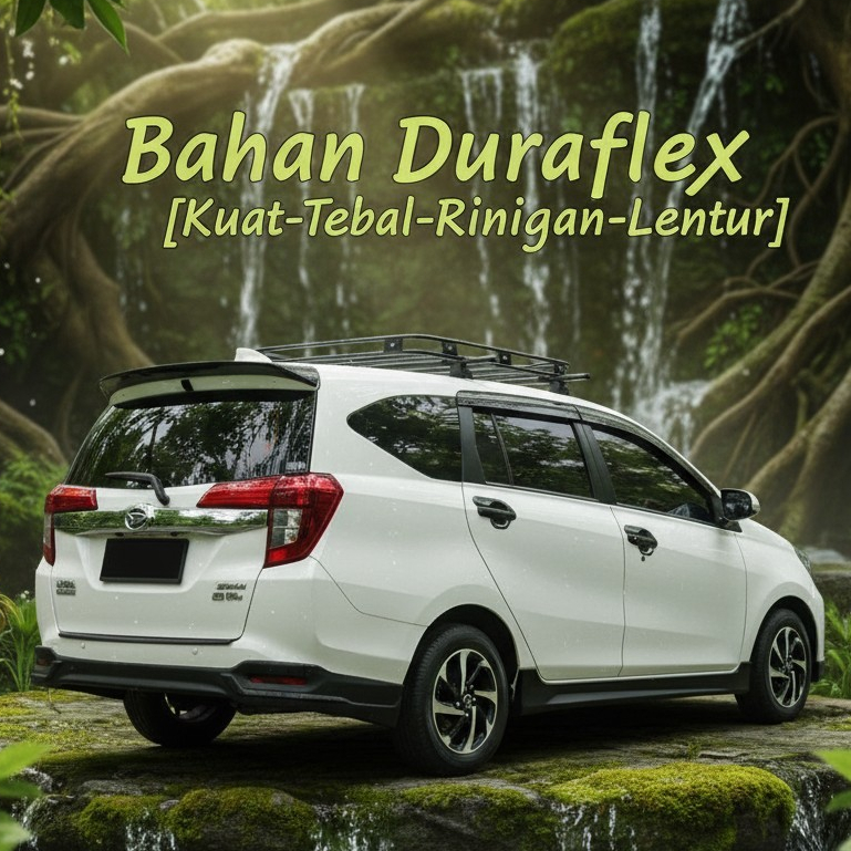 asesoris bodykit calya sigra model venturer belakang Warna Dasar hitam doff Berkualitas