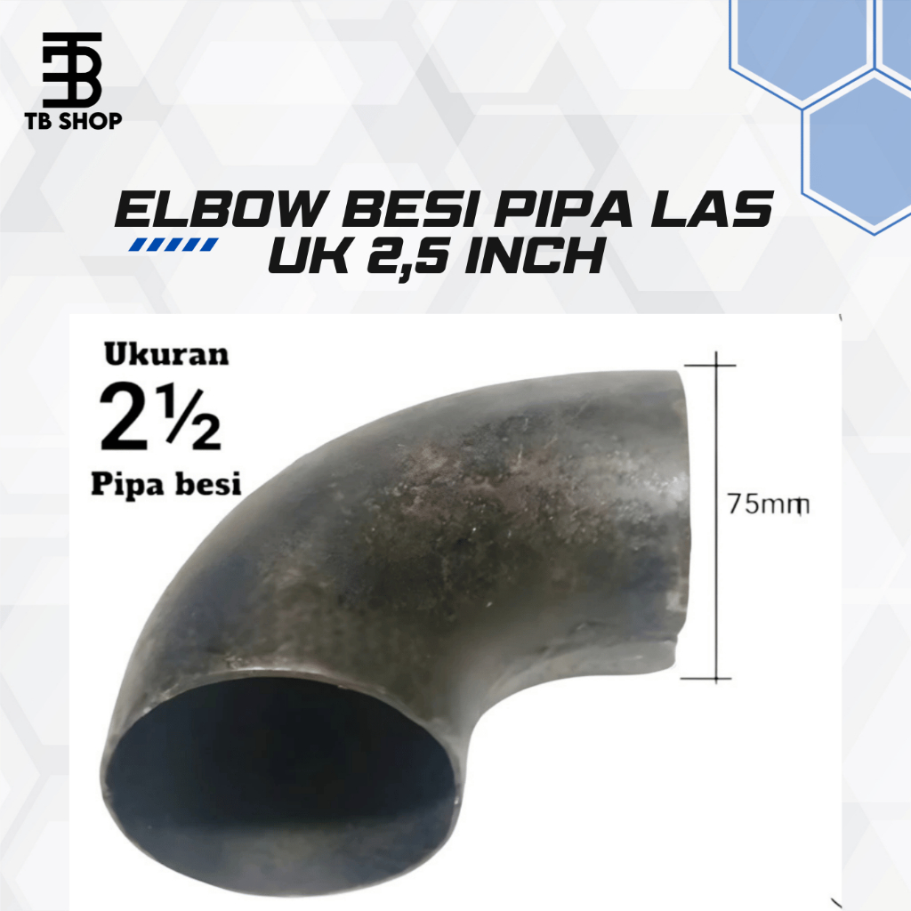 Elbow besi pipa las uk 2,5 inch elbo Lbow keni knee pipa las penyambung pipa besi 2 1/2 in