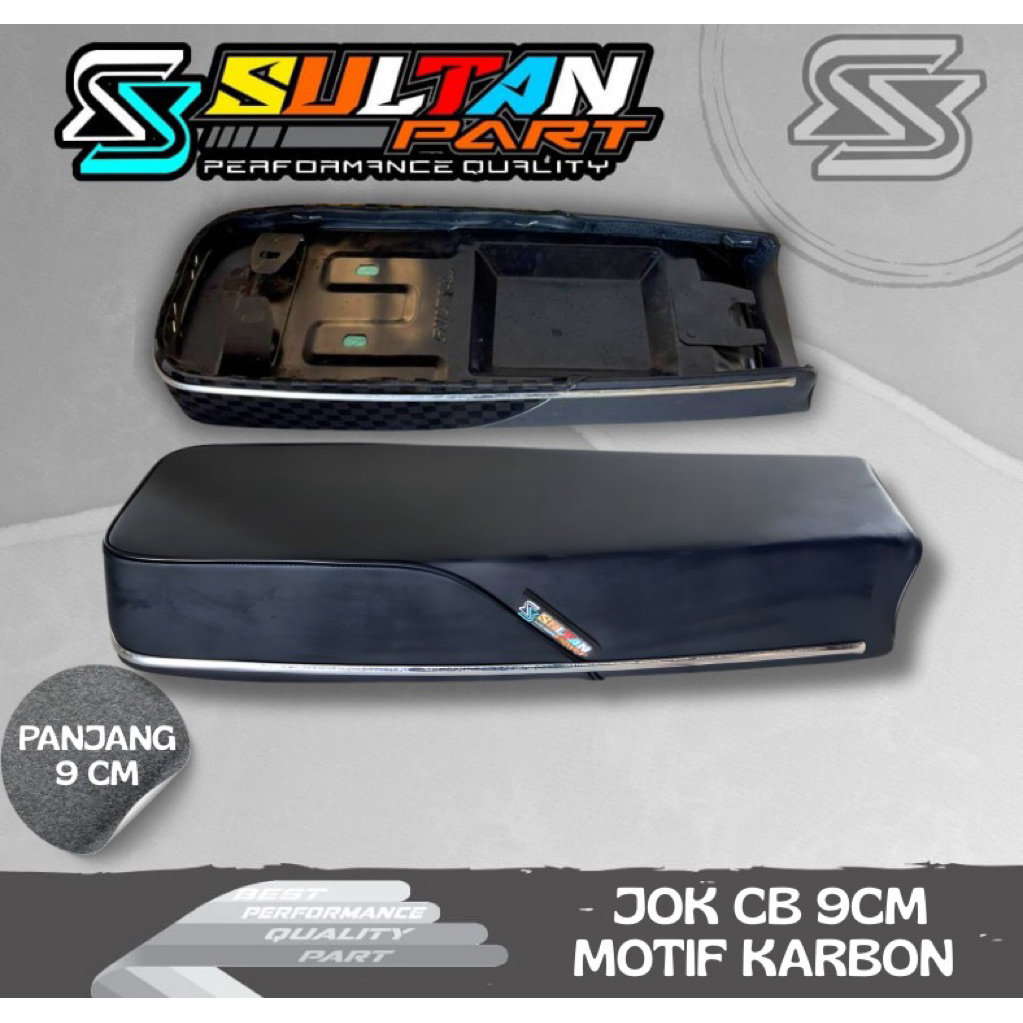 JOK CB  DOWNSIZE SULTAN PART MOTIF KARBON KETEBALAN 9cm