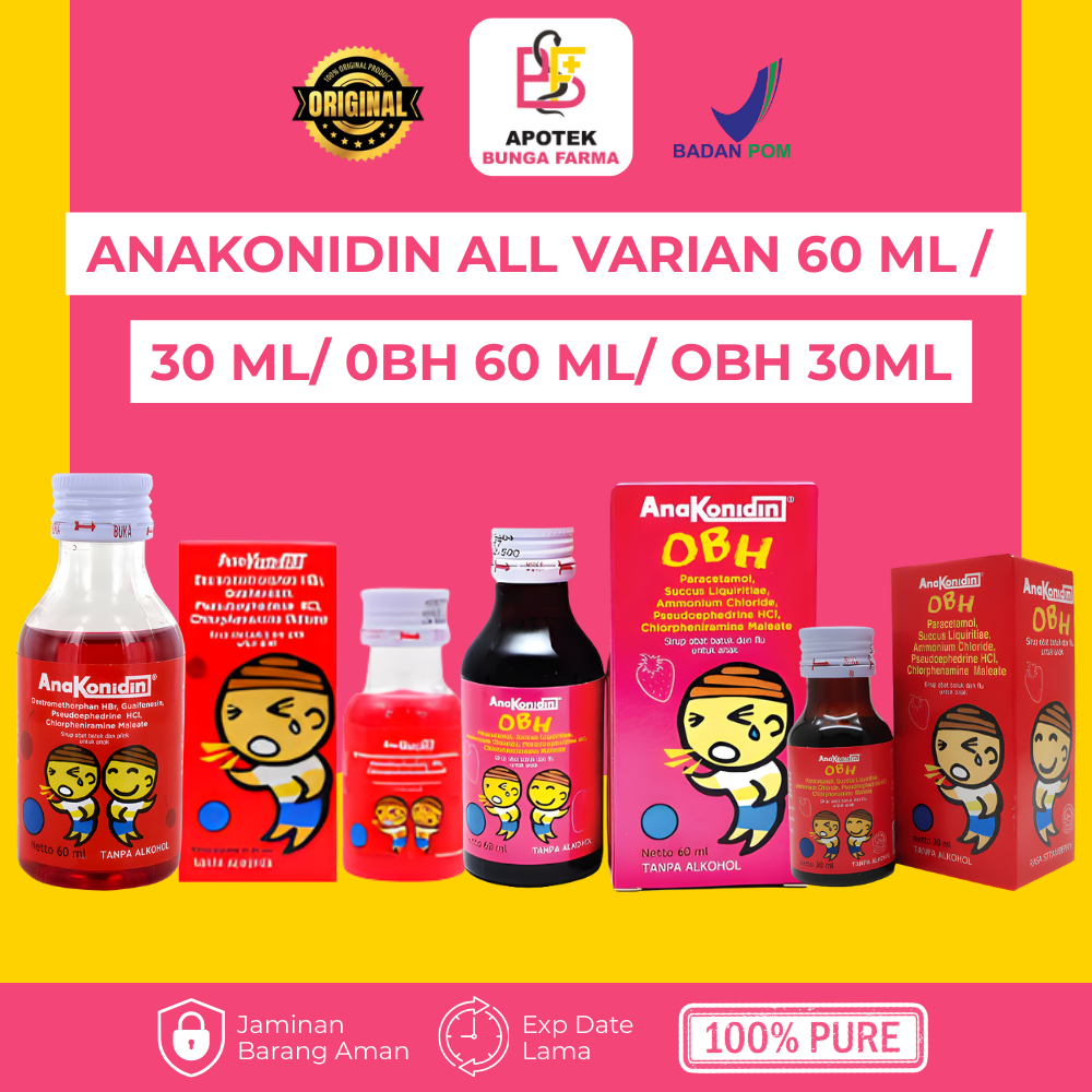 ANAKONIDIN SIRUP: Obat Batuk & Flu Anak (Tersedia Berbagai Ukuran)