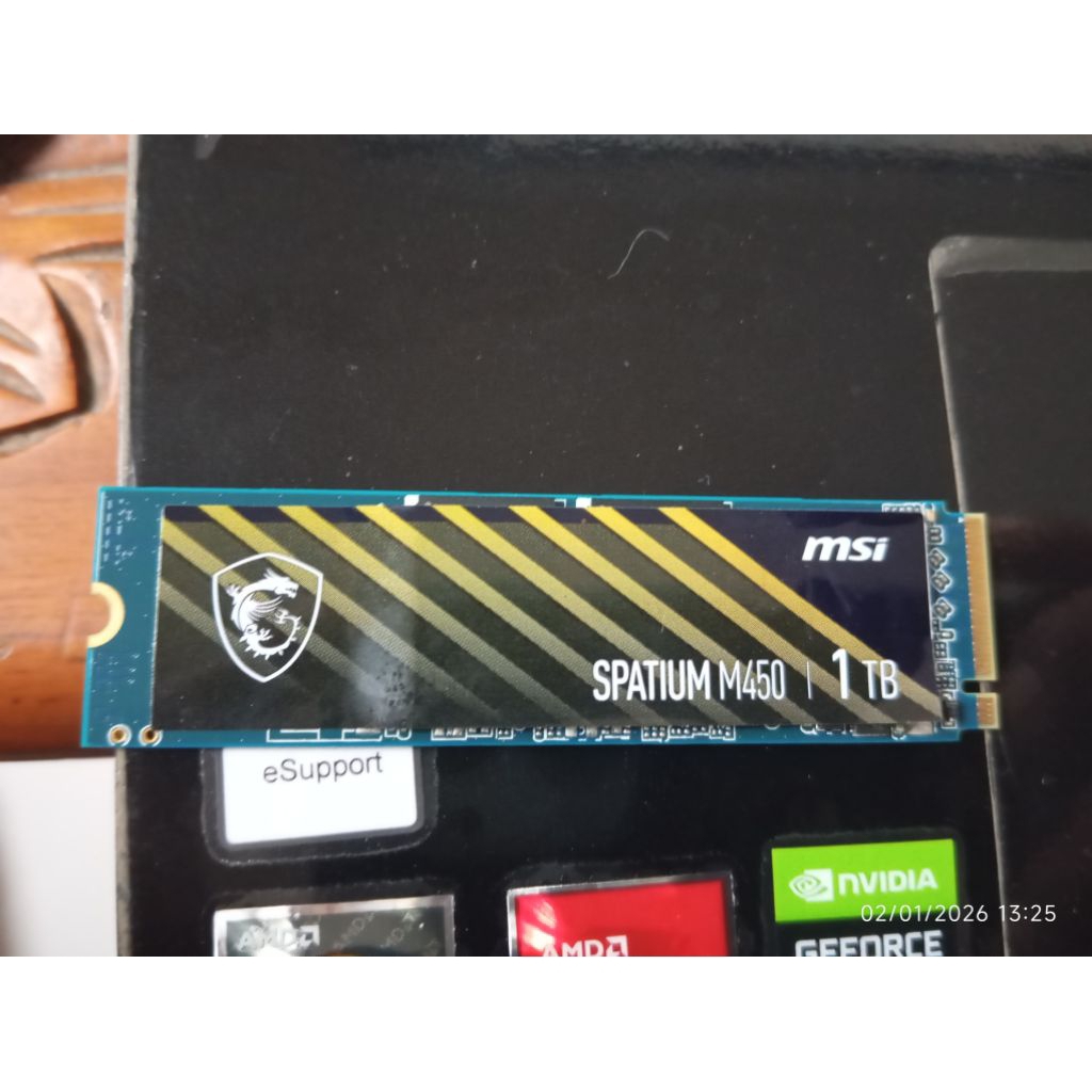 Ssd Nvme gen 4 Msi spatium M450 1Tb copotan 97%