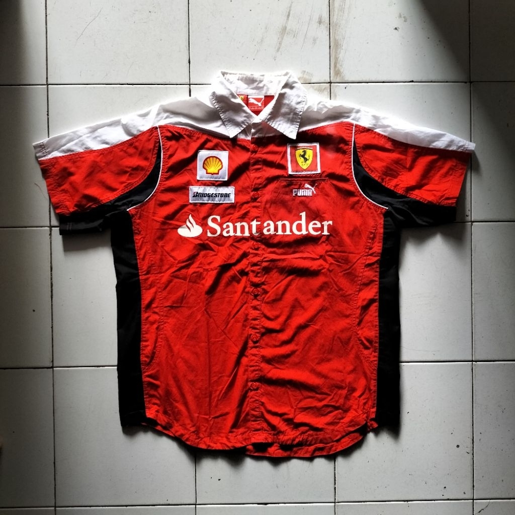 Workshirt Ferrari X Puma Vintage Original Official Merchandise Scuderia Ferrari F1 Team Crew 2011/20