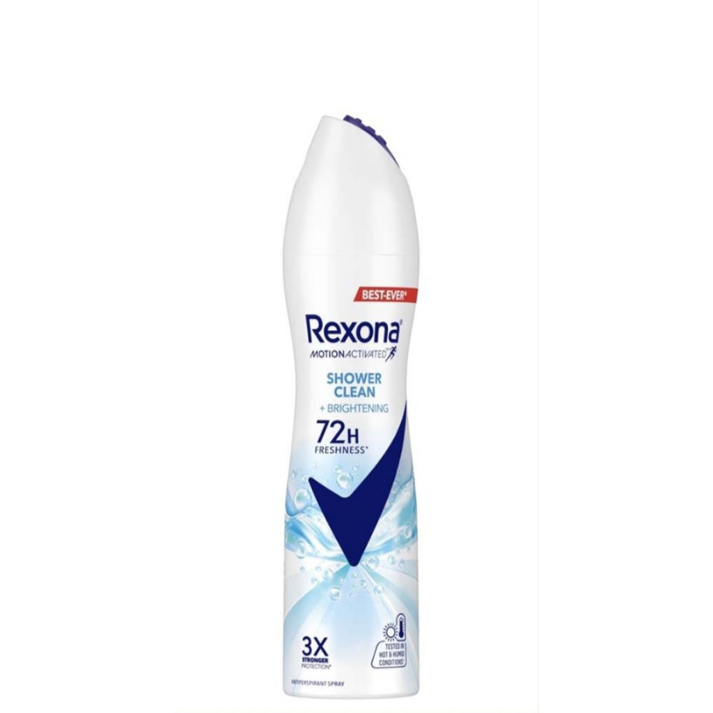 rexona shower clean brightening deodorant spray 135ml