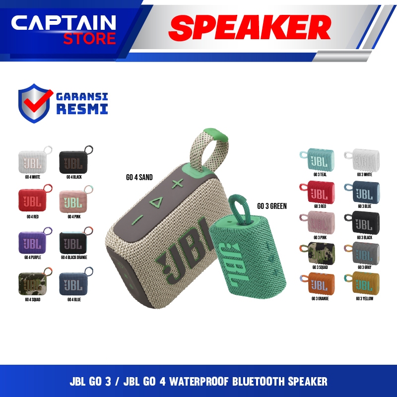JBL Go 3 / Go 4 Waterproof Bluetooth Speaker - SPEAKER JBL GO 3/GO 4