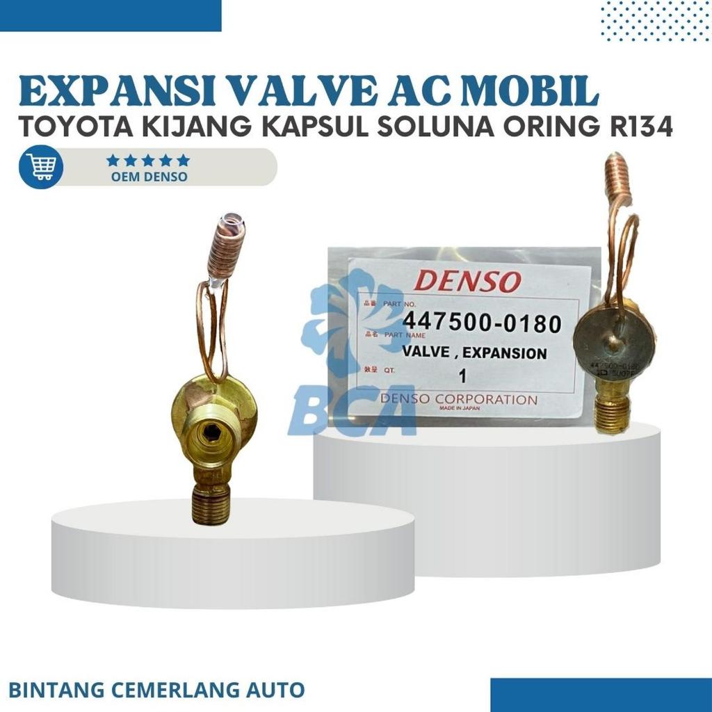 EXPANSI VALVE AC MOBIL TOYOTA KIJANG KAPSUL SOLUNA ORING R134 DENSO