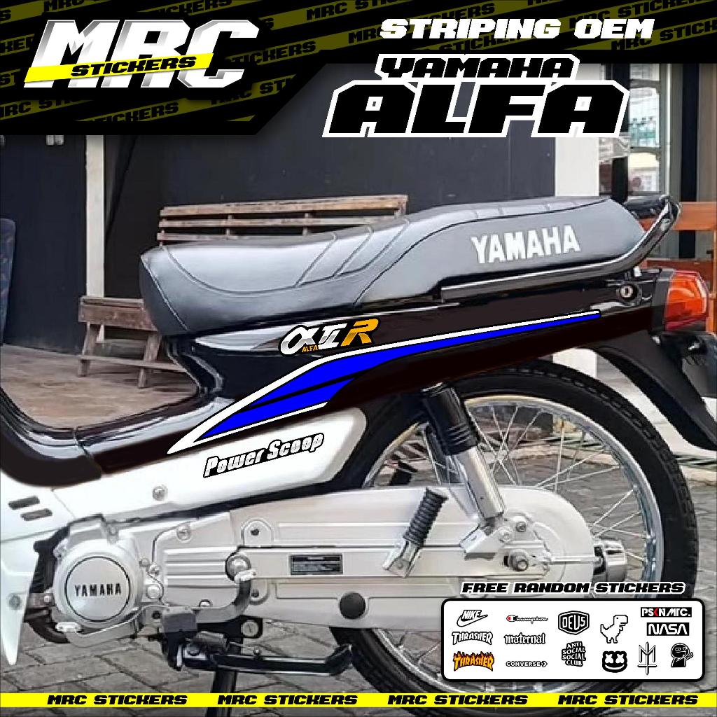 STRIPING STIKER SKOTLET OEM ORIGINAL YAMAHA ALFA D3 COD
