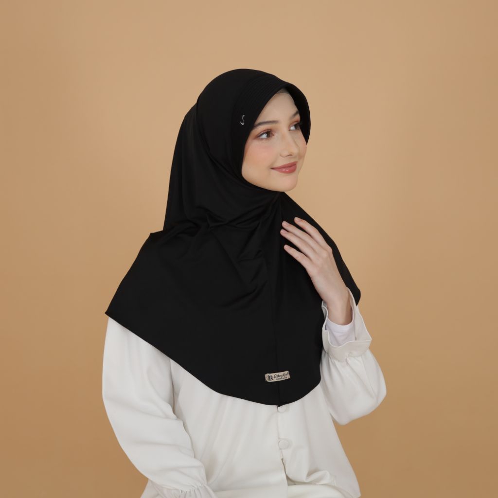 Bergo Polos Hijab Bahan Lycra Adem Menutupi Dada