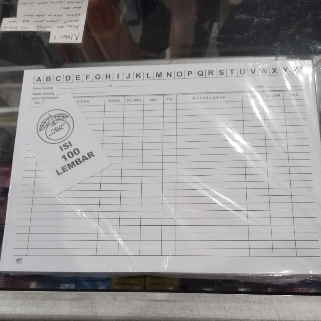 Kartu Stock Folio Landscape