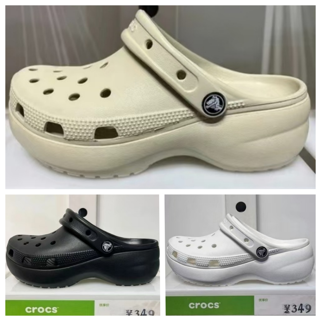 Sandal CROCS Classic Platform Sepatu Wanita Jelly Anti Selip Selop Wedges Ringan Nyaman Terbaru 2026