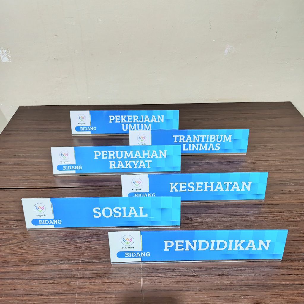 Paket Akrilik Papan Meja Posyandu 6 SPM - Papan Meja Posyandu 6 SPM