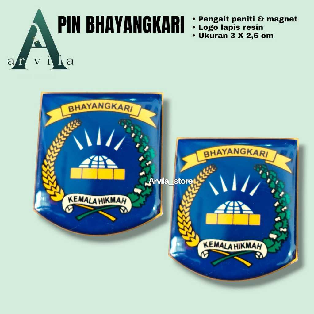 Pin Bhayangkari / lencana Bhayangkari / atribut Bhayangkari