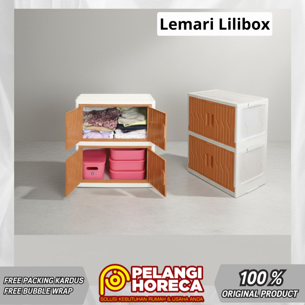 Lemari Plastik Lipat Lilibox Mondoware l lemari Murah l Lemari Susun Estetik