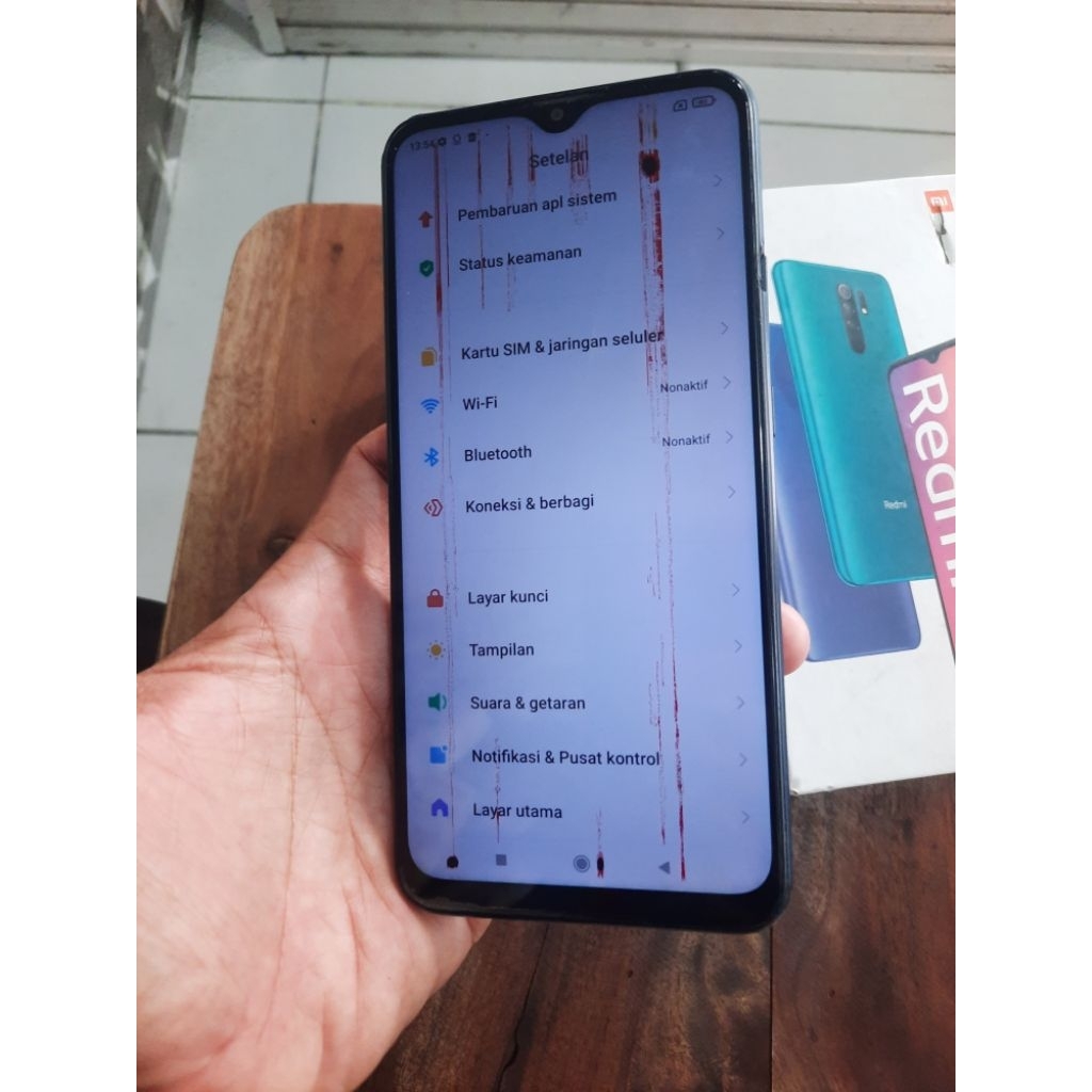 Lcd redmi 9 ori minus murah