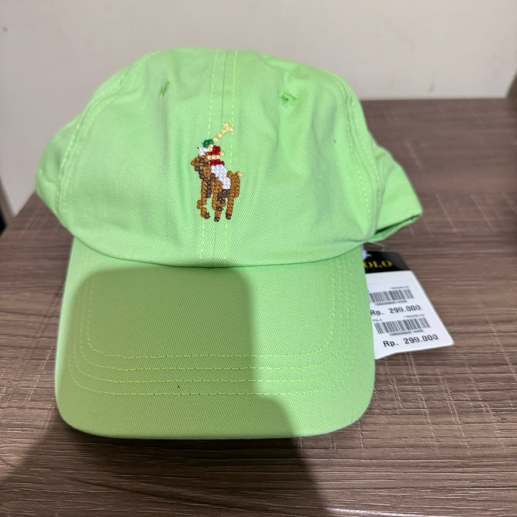 POLO ORIGINAL OFFICIAL STORE CAP TOPI PADEL GOLF SERBAGUNA TOSCA HIJAU MUDA NEON KUDA NAIK unik mura