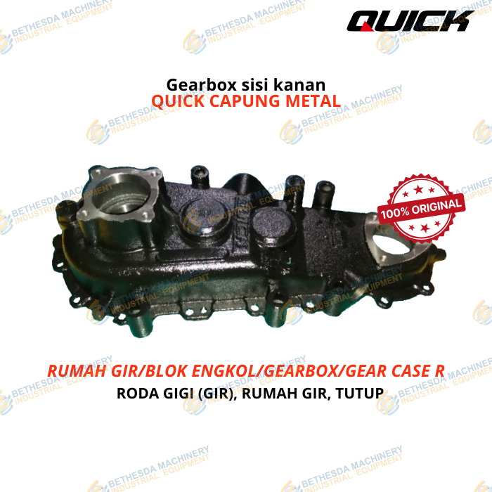 SPAREPART GEARBOX KANAN TRAKTOR CAPUNG / GEAR CASE RIGHT QUICK