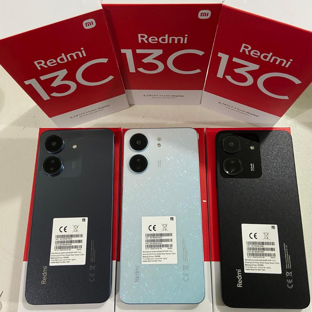 [BEKAS] HANDPHONE REDMI 13C RAM 8/256GB (MALL)  FULLSET BERGARANSI BISA COD NEW LIKE 99%