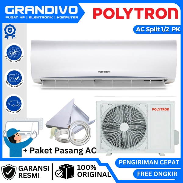 AC Polytron Deluxe 2 1/2 PK PAC 05VH - 0,5PK AC Polytron 1/2PK GARANSI RESMI POLYTRON - GRANDIVO