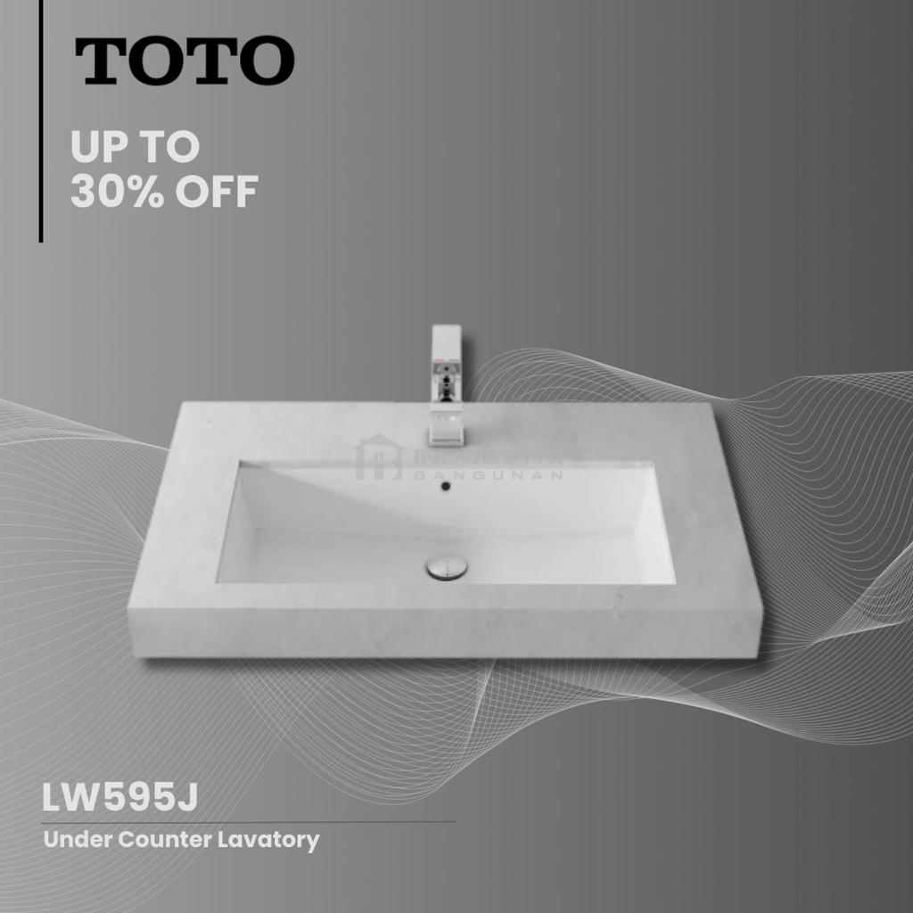 Wastafel Under Counter TOTO LW595J / TOTO Wastafel Tanam (Body Only)