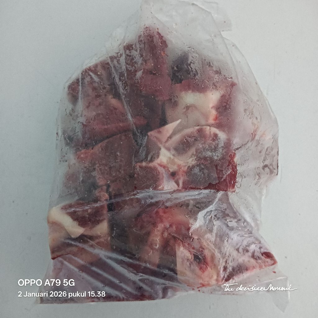 Iga Gondrong Import 1 Kg Iga Gondrong Sapi Tulang Leher Sapi Neckbone