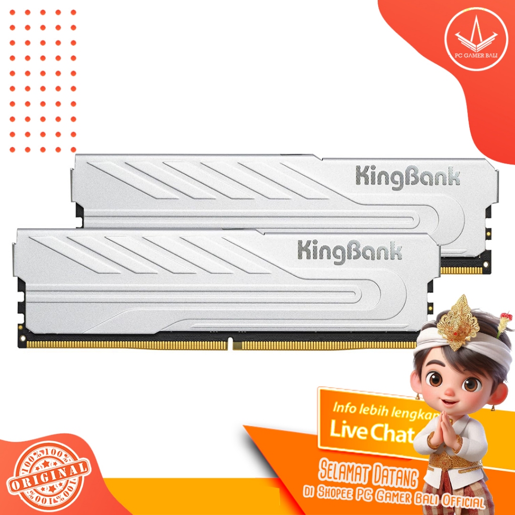 Ram Kingbank Classic 32GB (2X16) 3200Mhz DDR4 Heatsink