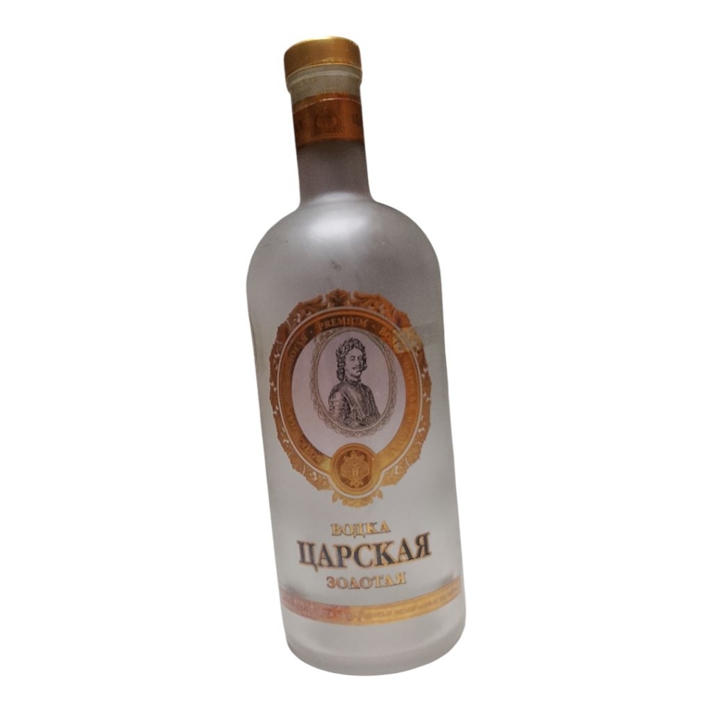 Botol Kosong bekas Tsarskaya Gold Rusia 1 liter