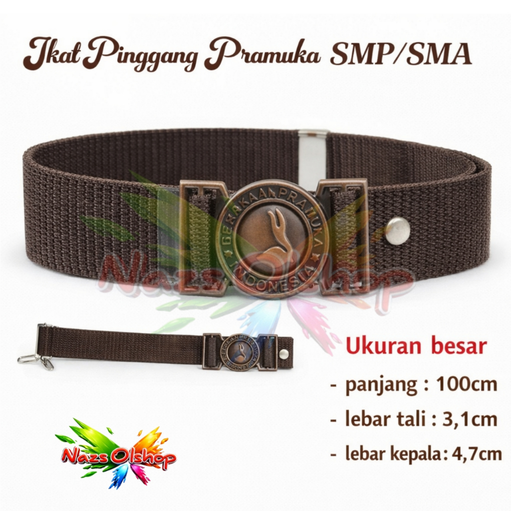 Gesper Ikat Pinggang Pramuka Sekolah SMP SMA Putri Grosir dan Eceran
