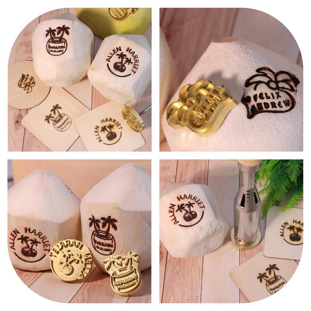 Hot Stamp Coconut | Hot Stamp Kelapa | Stamp Bakar | Stamp Kayu - stempel bakar kelapa