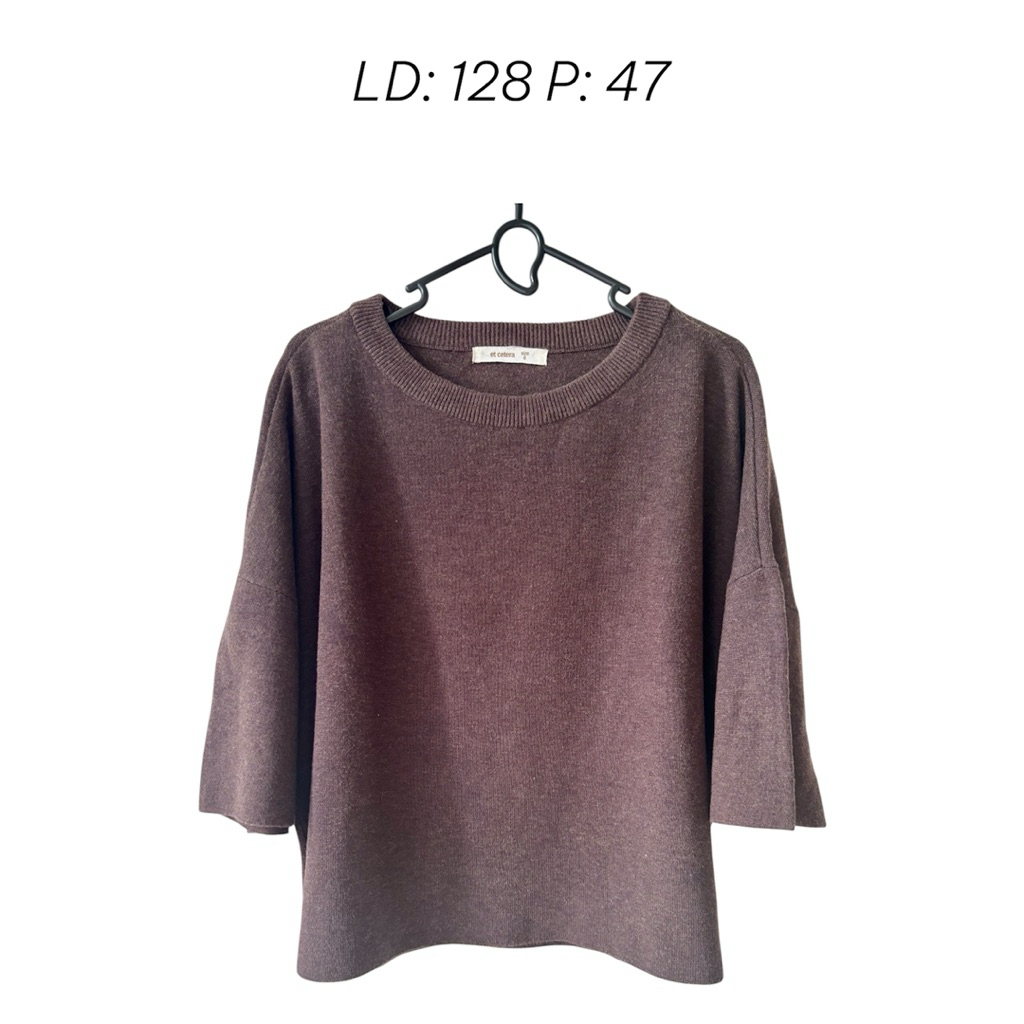 Kaos Atasan Wanita Coklat Tua/Shirt Brown