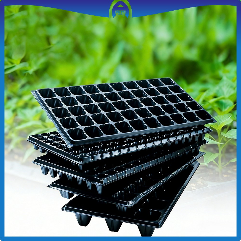 Pot Tray Semai Bibit Benih Wadah Persemaian Sayur Plastik Praktis / Tray Semai Tanaman Plastik Pembi