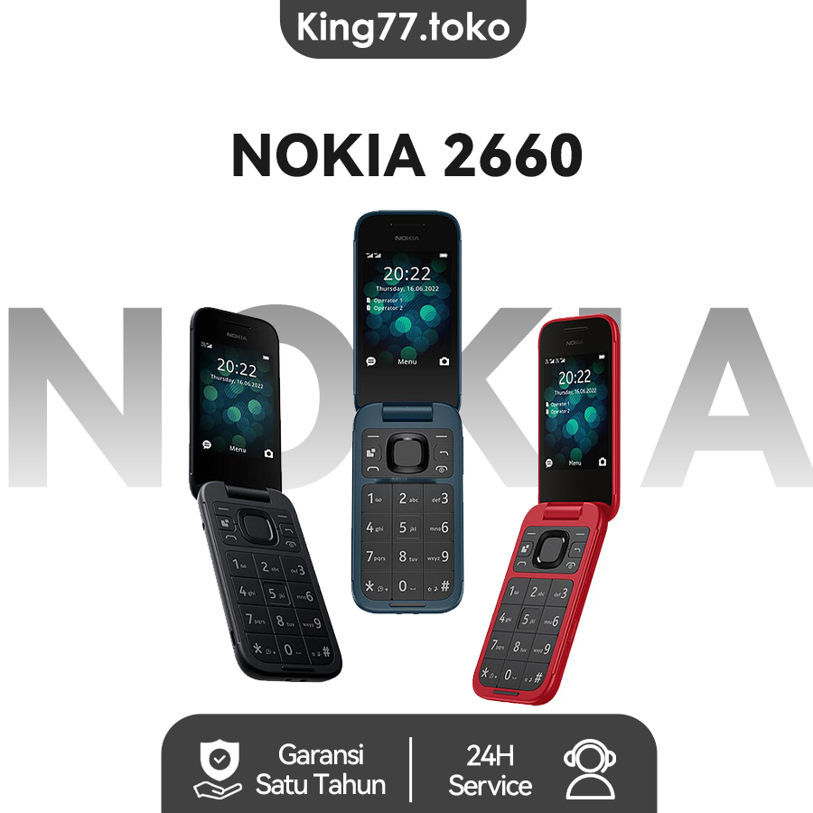Hp Nokia 2660 Refurbish Dual SIM 4G Murah