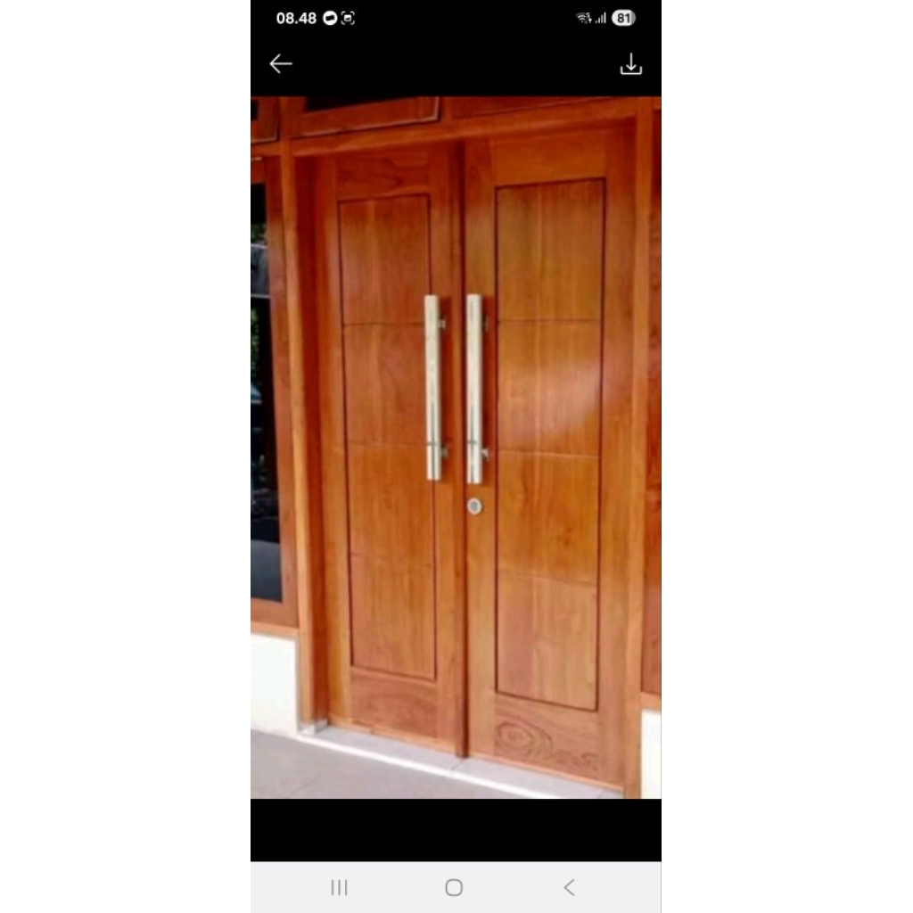 pintu kupu tarung ukuran 120x200 dan kusennya mengikuti pintu