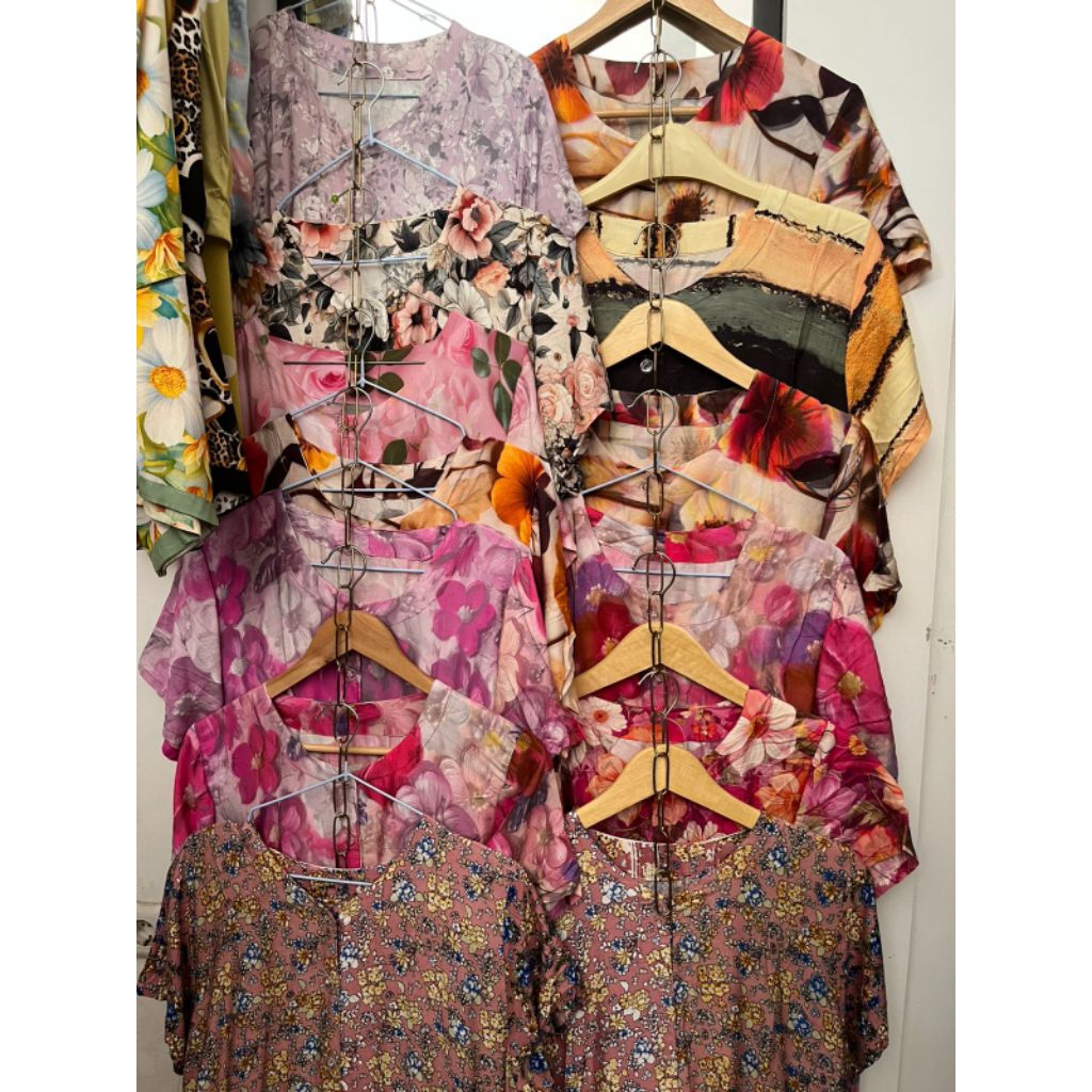 Daster rayon reject Miss print