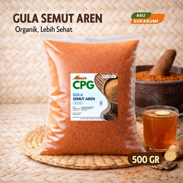 CPG 006 Gula Aren Bubuk Organik 500gr Asli Sukabumi / Gula Semut Aren